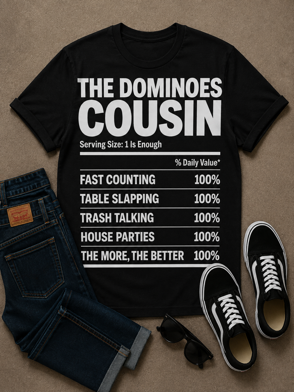 Dominoes Cousin Unisex classic tee